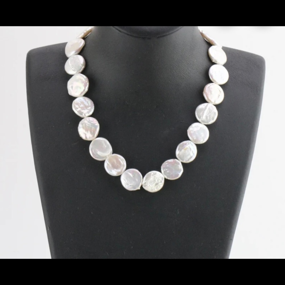 Pearl Baroque Coin Pearl Necklace